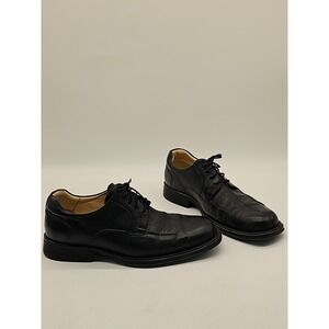 Studio BELVEDERE Shoes Mens 10.5D BAY BRIDGE Dress Oxford BLACK Leather Lace Up